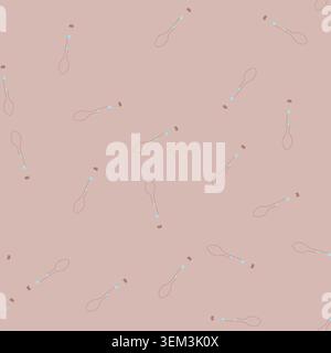 seamless pattern device smart spoon cartoon vector Stock Vector