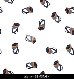 pattern smt augmented reality ar glasses cartoon vector Stock Vector