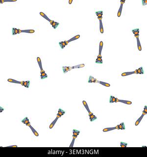 pattern blade shaver handle cartoon vector Stock Vector