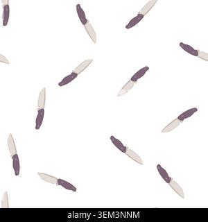 pattern steel knife camping cartoon vector Stock Vector