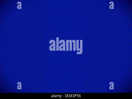 Deep blue pixel chess grid background with checkered pattern Stock Vector