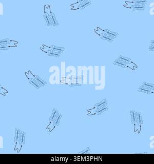 seamless pattern service shoe dryer electric cartoon vector Stock Vector