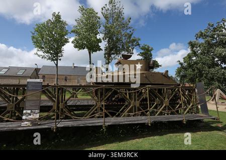 Original WW2 Bailey Bridge used by Allied forces in the European Theatre Stock Photo