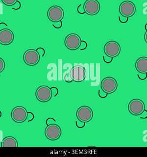 seamless pattern efficiency charging pad wireless cartoon vector Stock Vector