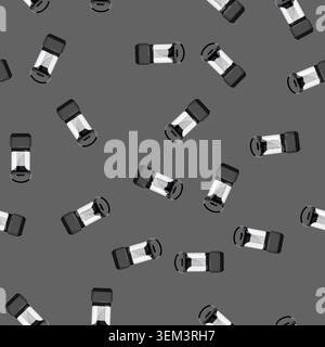 seamless pattern night lantern camp lamp cartoon vector Stock Vector