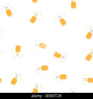 pattern treatment iv drip bag cartoon vector Stock Vector