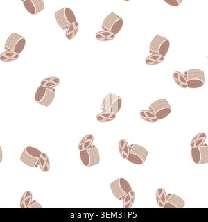 pattern food bamboo steamer cartoon vector Stock Vector