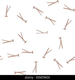 pattern grid electric pylon cartoon vector Stock Vector