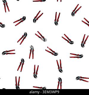 pattern pliers crimper tool cartoon vector Stock Vector