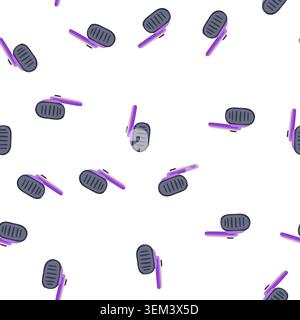pattern free steamer portable cartoon vector Stock Vector