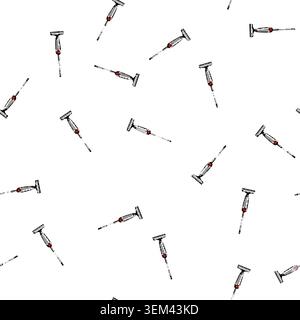 pattern service manual vacuum cleaner cartoon vector Stock Vector