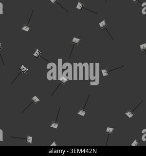 seamless pattern season snow shovel cartoon vector Stock Vector