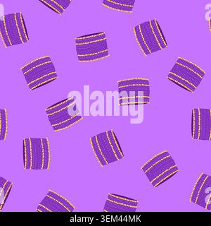 seamless pattern diamond bracelet churi indian cartoon vector Stock Vector