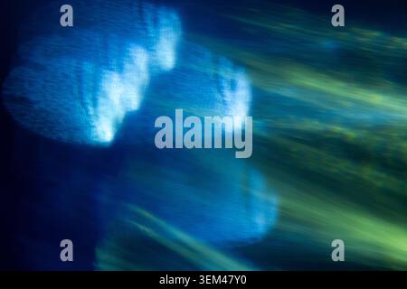4K Digital background with colored soft noise effect. Unique blend of vintage vibes and lo-fi VHS Glitch Texture Stock Photo
