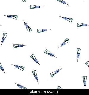 pattern Oral irrigator cleaning tool for dental health care Stock Vector