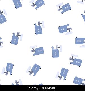 pattern cooking meat grinder cartoon vector Stock Vector