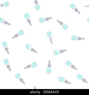 pattern sinus nasal spray bottle cartoon vector Stock Vector
