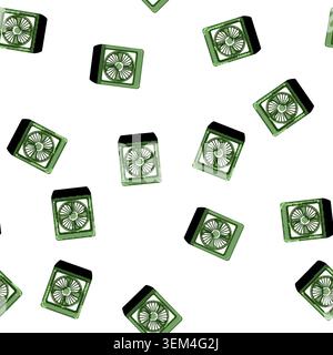 pattern wind electric fan cartoon vector Stock Vector