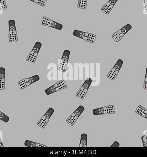 seamless pattern button tv remote cartoon vector Stock Vector