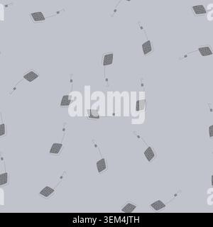 seamless pattern reduce low flow showerhead cartoon vector Stock Vector