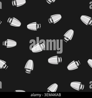 seamless pattern cremation urn ashes cartoon vector Stock Vector