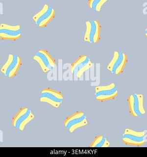 seamless pattern aromatherapy humidifier air cartoon vector Stock Vector