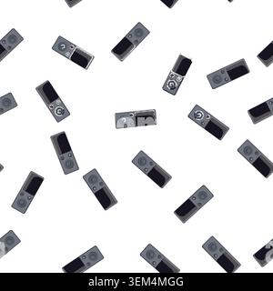 pattern digital dictaphone cartoon vector Stock Vector