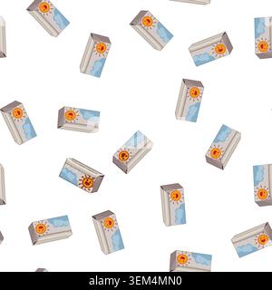 pattern charity toy box cartoon vector Stock Vector