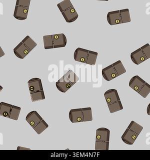 seamless pattern Security lock device protecting home and property Stock Vector