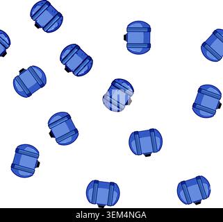 pattern chemical plastic tank cartoon vector Stock Vector