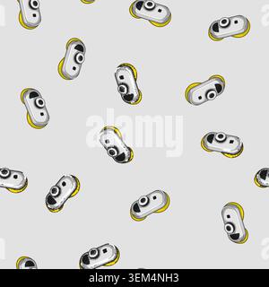 seamless pattern equipment glass cleaning robot cartoon vector Stock Vector