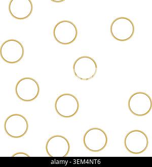 pattern bright golden ring cartoon vector Stock Vector