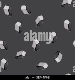 seamless pattern electric fryer air cartoon vector Stock Vector