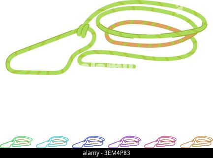 cowboy lasso vector cartoon graphic Stock Vector
