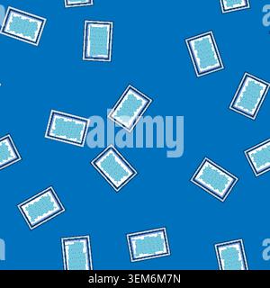 seamless pattern texture top view pool cartoon vector Stock Vector