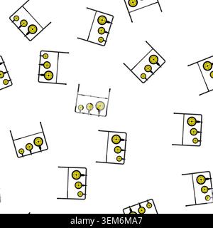 pattern black shooting target cartoon vector Stock Vector
