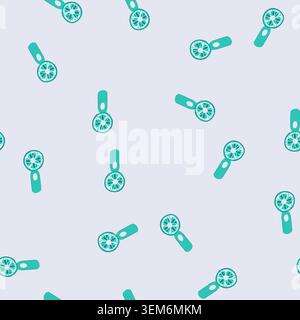 seamless pattern cooling hand electric fan cartoon vector Stock Vector