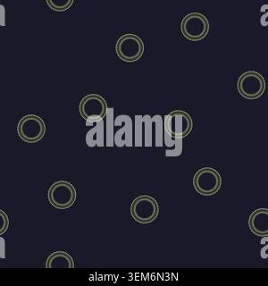 seamless pattern graphic hud round frame cartoon vector Stock Vector