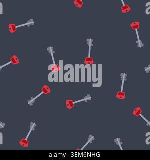 seamless pattern key key cartoon vector Stock Vector