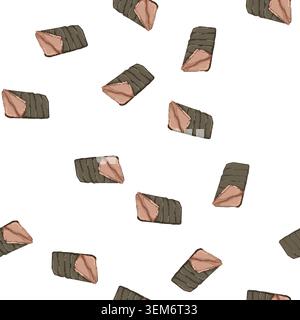 pattern camping bag sleeping color icon vector Stock Vector