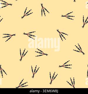seamless pattern photo tripod camera cartoon vector Stock Vector