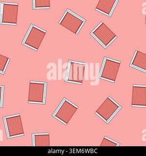 seamless pattern remote garage door cartoon vector Stock Vector