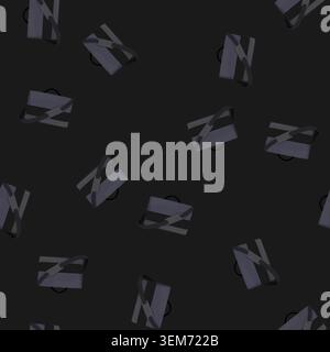 seamless pattern male briefcase color icon vector Stock Vector