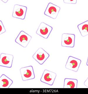pattern time kitchen timer cartoon vector Stock Vector