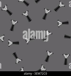 seamless pattern machine tamper coffee cartoon vector Stock Vector