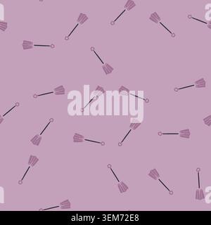 seamless pattern ice snow shovel cartoon vector Stock Vector