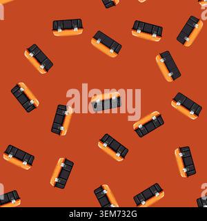seamless pattern construction toolbox repair cartoon vector Stock Vector