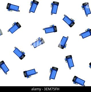 pattern filter water pump cartoon vector Stock Vector
