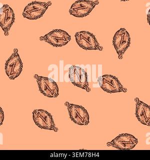 pattern award medal sketch hand drawn Stock Vector