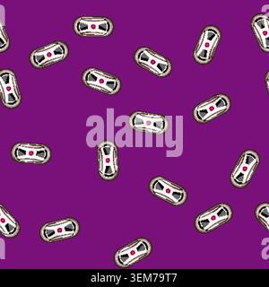 seamless pattern home glass cleaning robot cartoon vector Stock Vector